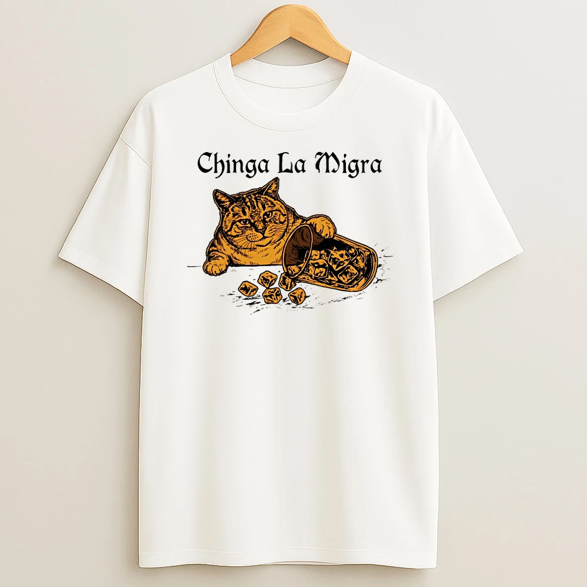 Chinga La Migra Cat Anti Ice Protest Political Protest T Shirt