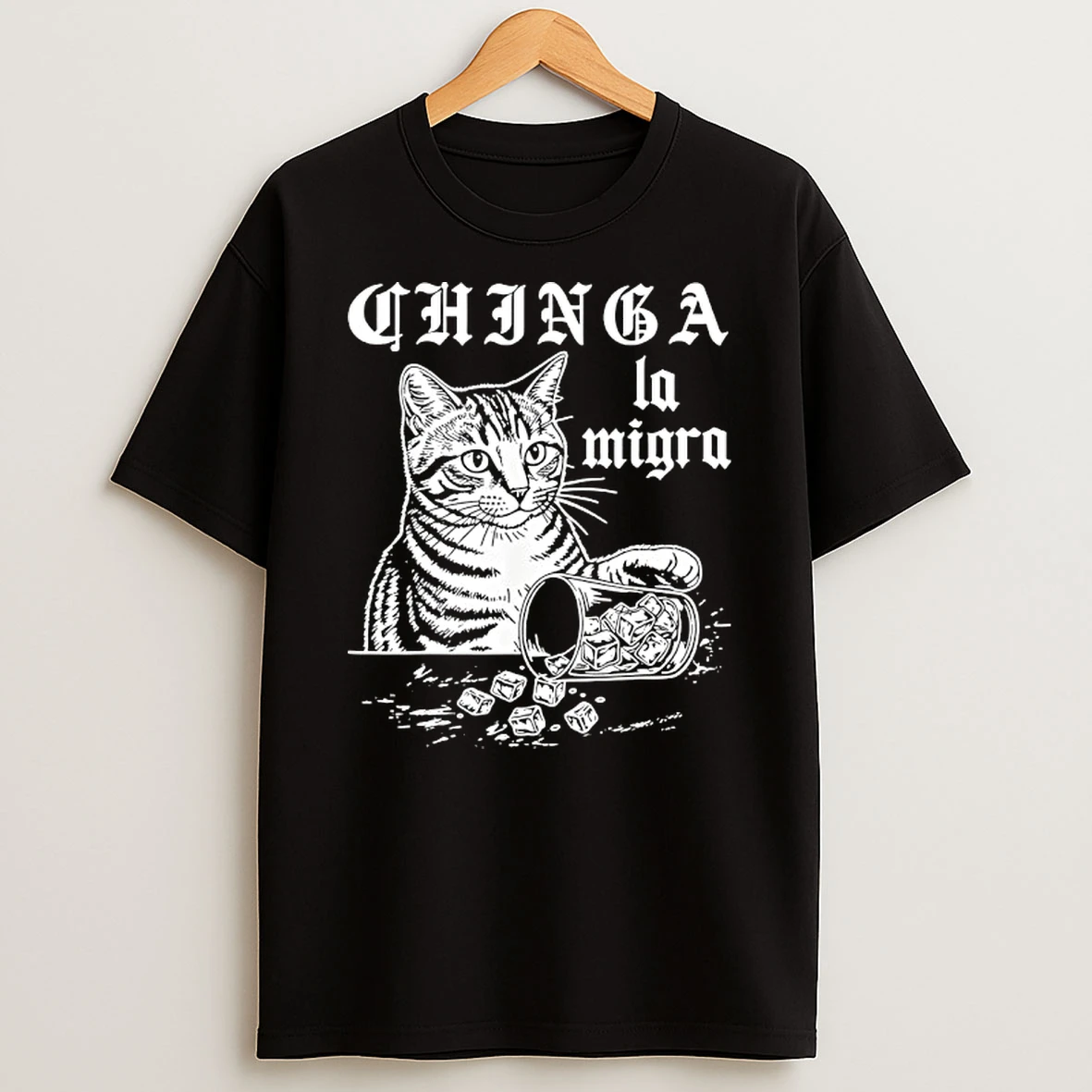 Chinga La Migra Cat Vintage Cat T Shirt