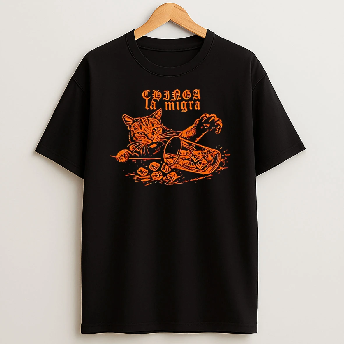 Chinga La Migra Fuck Ice Cat T Shirt