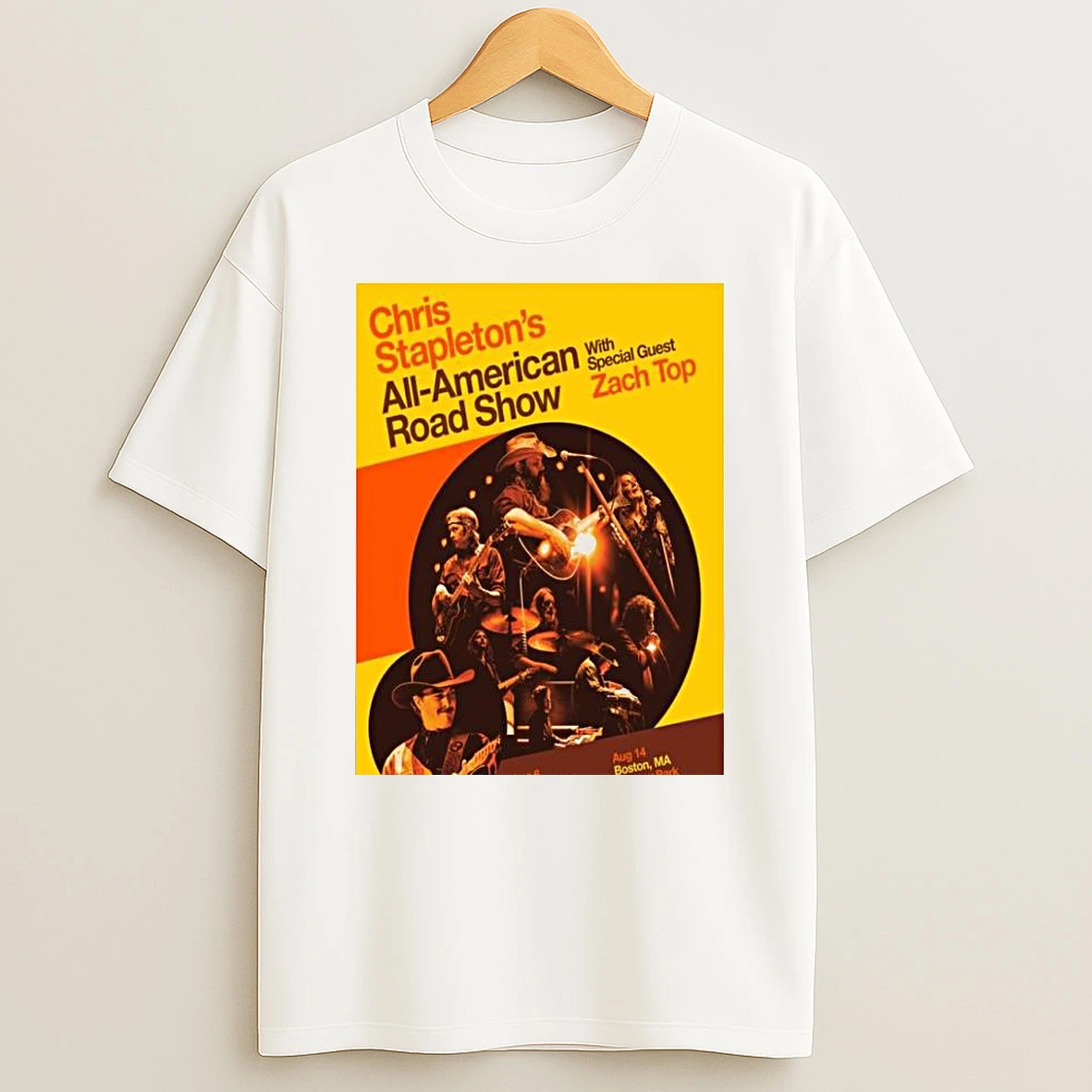 Chris Stapletons All American Road Show With Special Guest Zach Top Tour Aug 2026 T Shirt