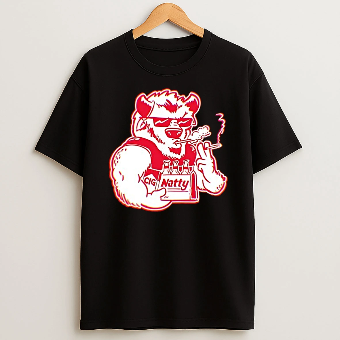 Cignatty Indiana Hoosiers Bison Smoking T Shirt