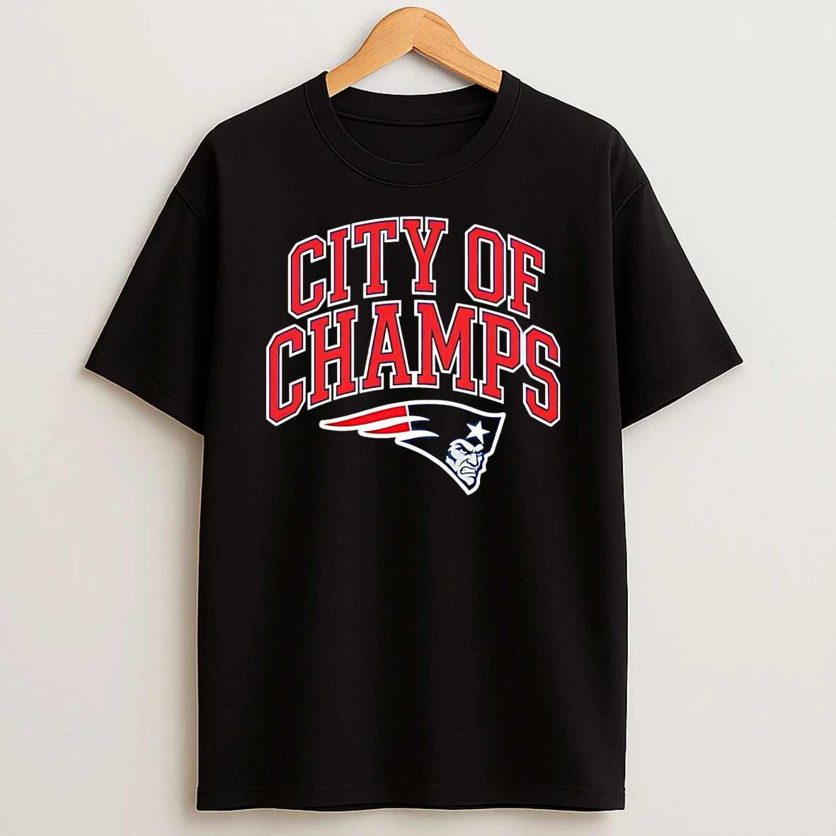 City Of Champs New England Patriots Logo T Shirt
