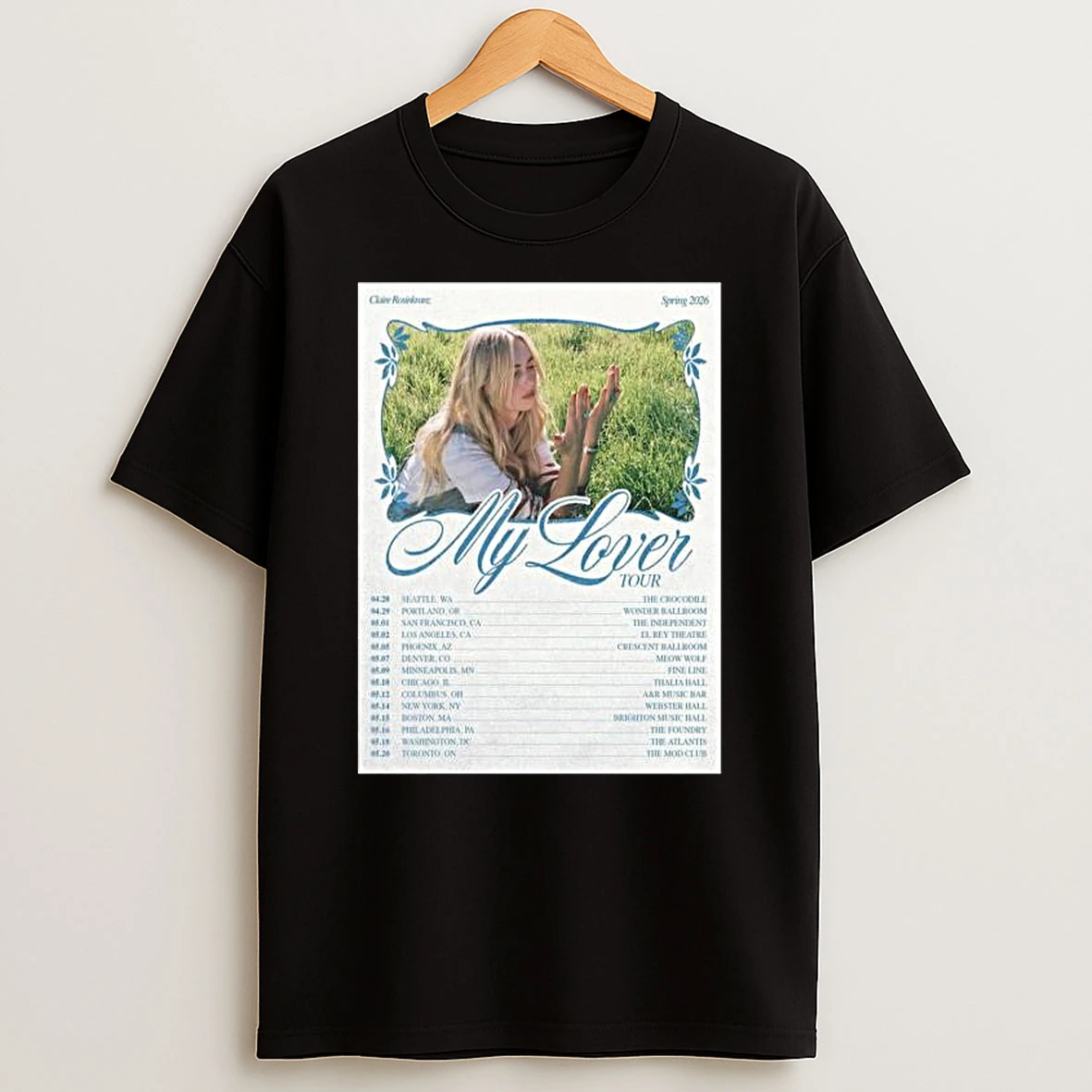 Claire Rosinkranz Spring Tour 2026 T Shirt
