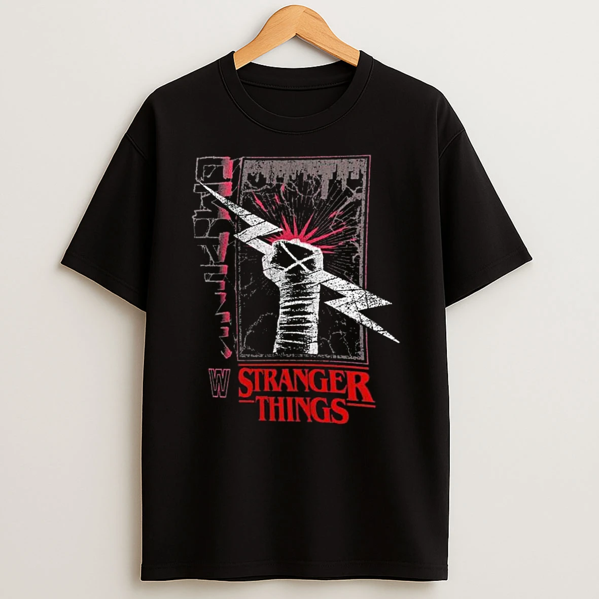 Cm Punk Wwe X Stranger Things T Shirt