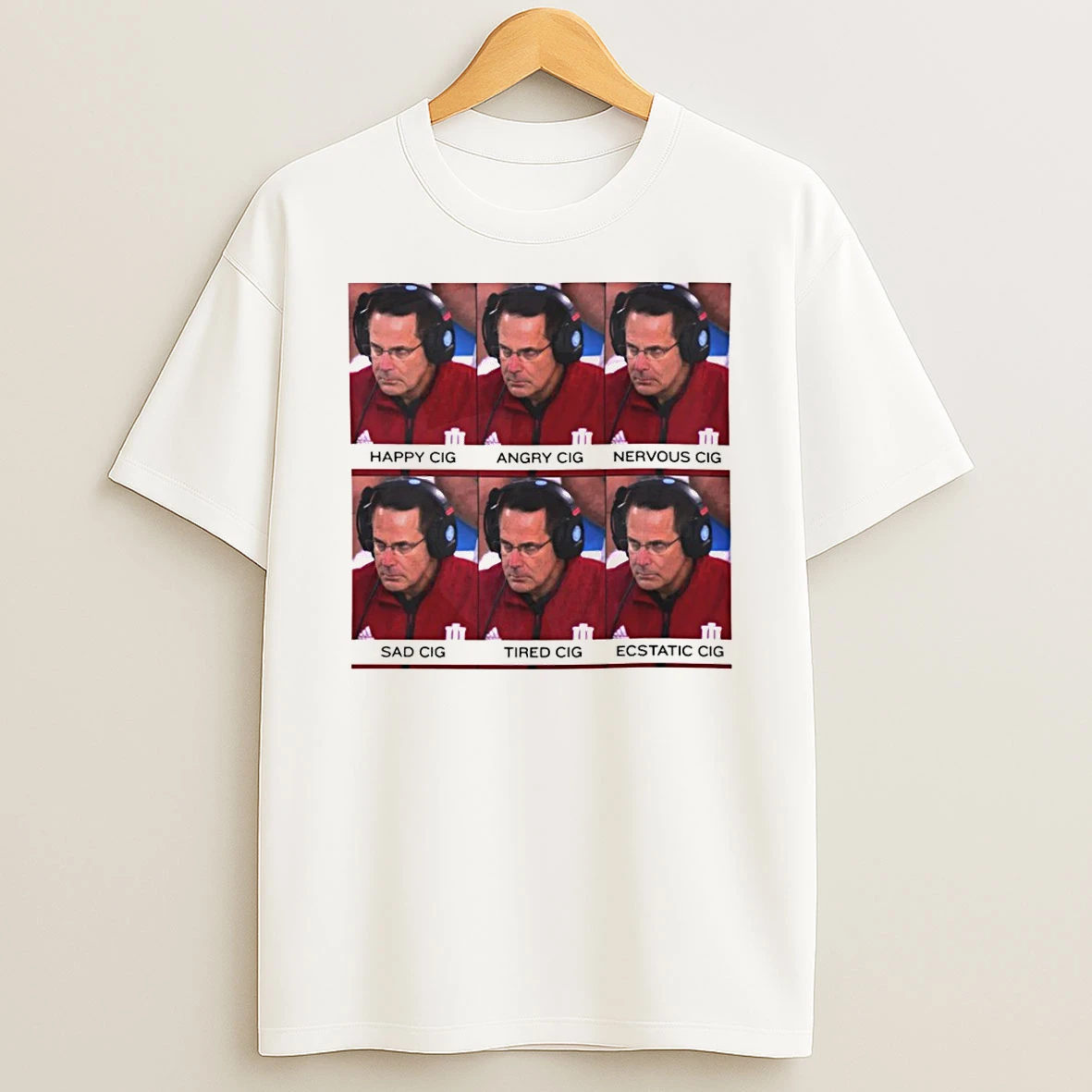 Coach Cignetti Emotion Meme Funny Football Coach T Shirt