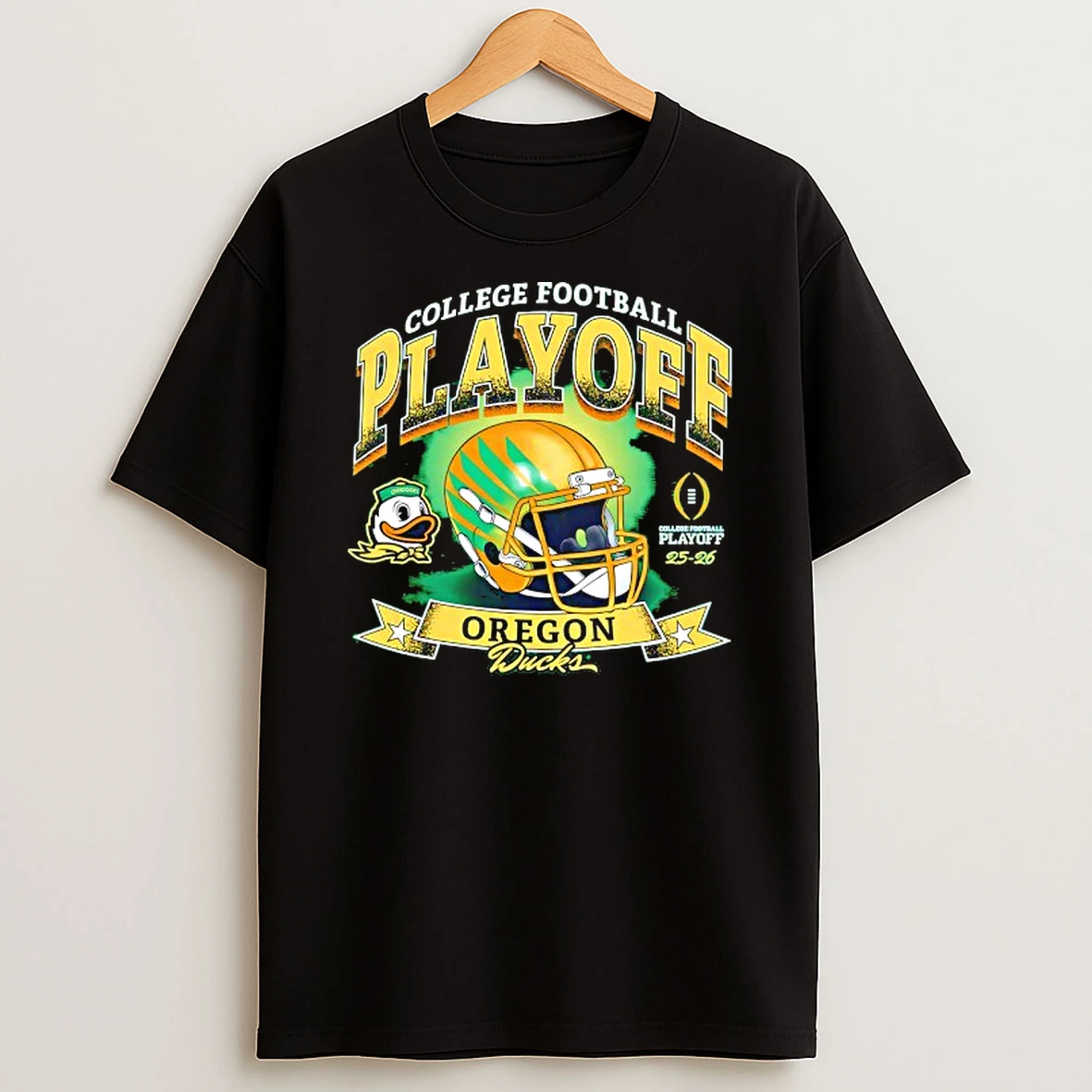 College Football Playoff 2025 2026 Oregon Ducks Helmet T Shirt