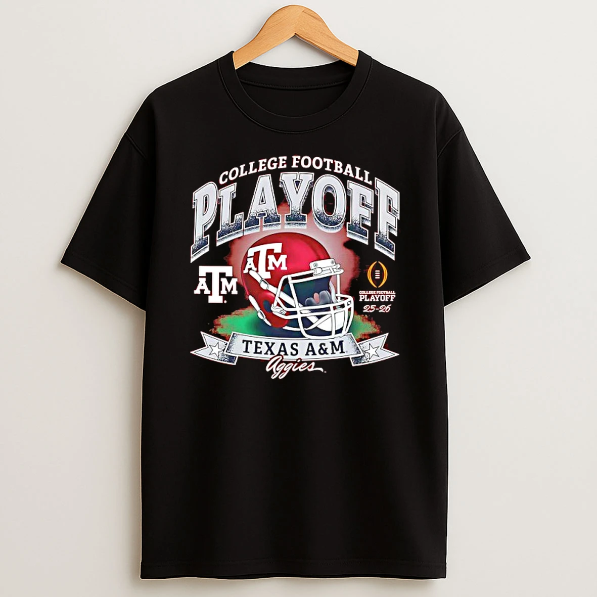 College Football Playoff 2025 2026 Texas A And M Aggies Helmet T Shirt