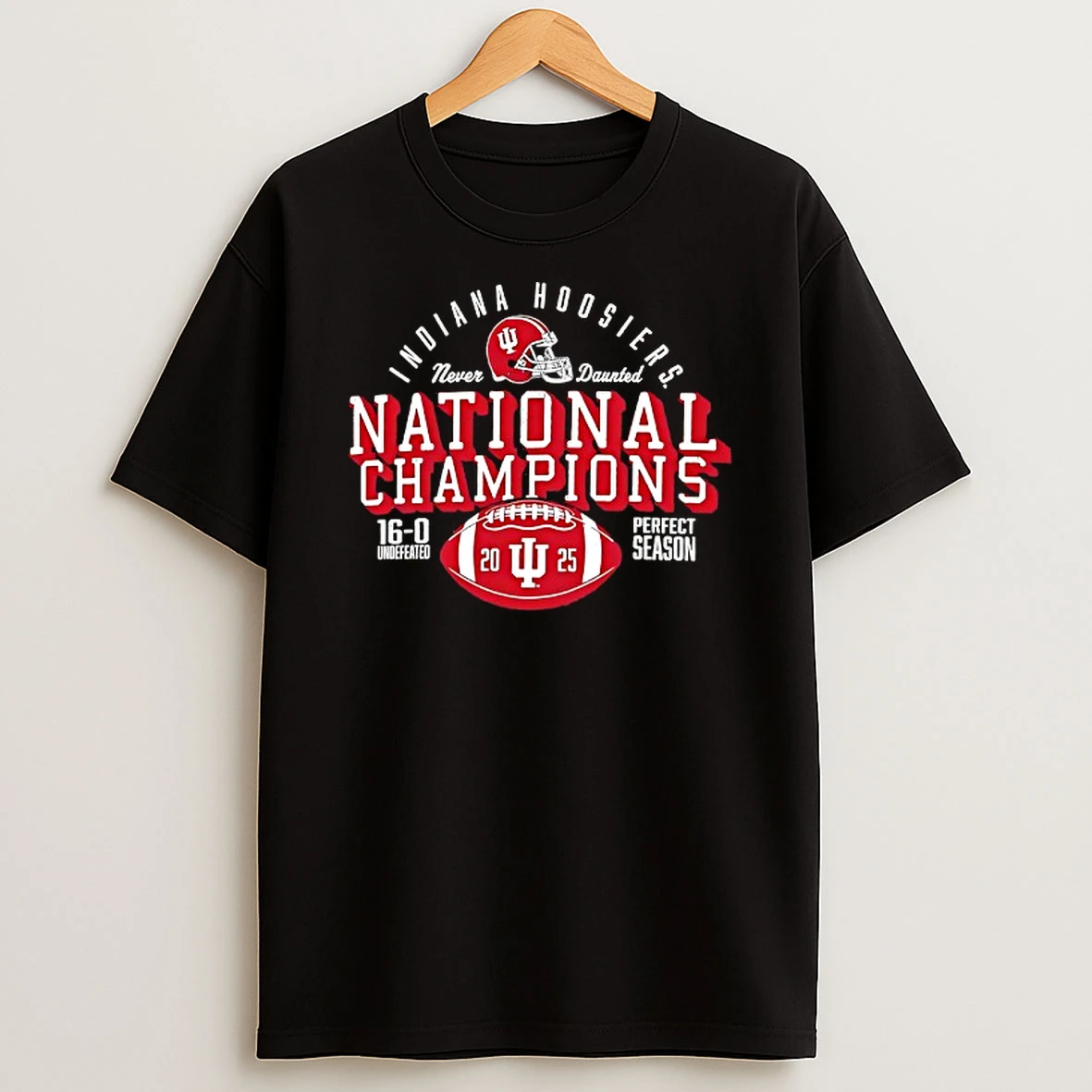 College Football Playoff 2026 Indiana National Champions Perfect Season 16 0 Score T Shirt