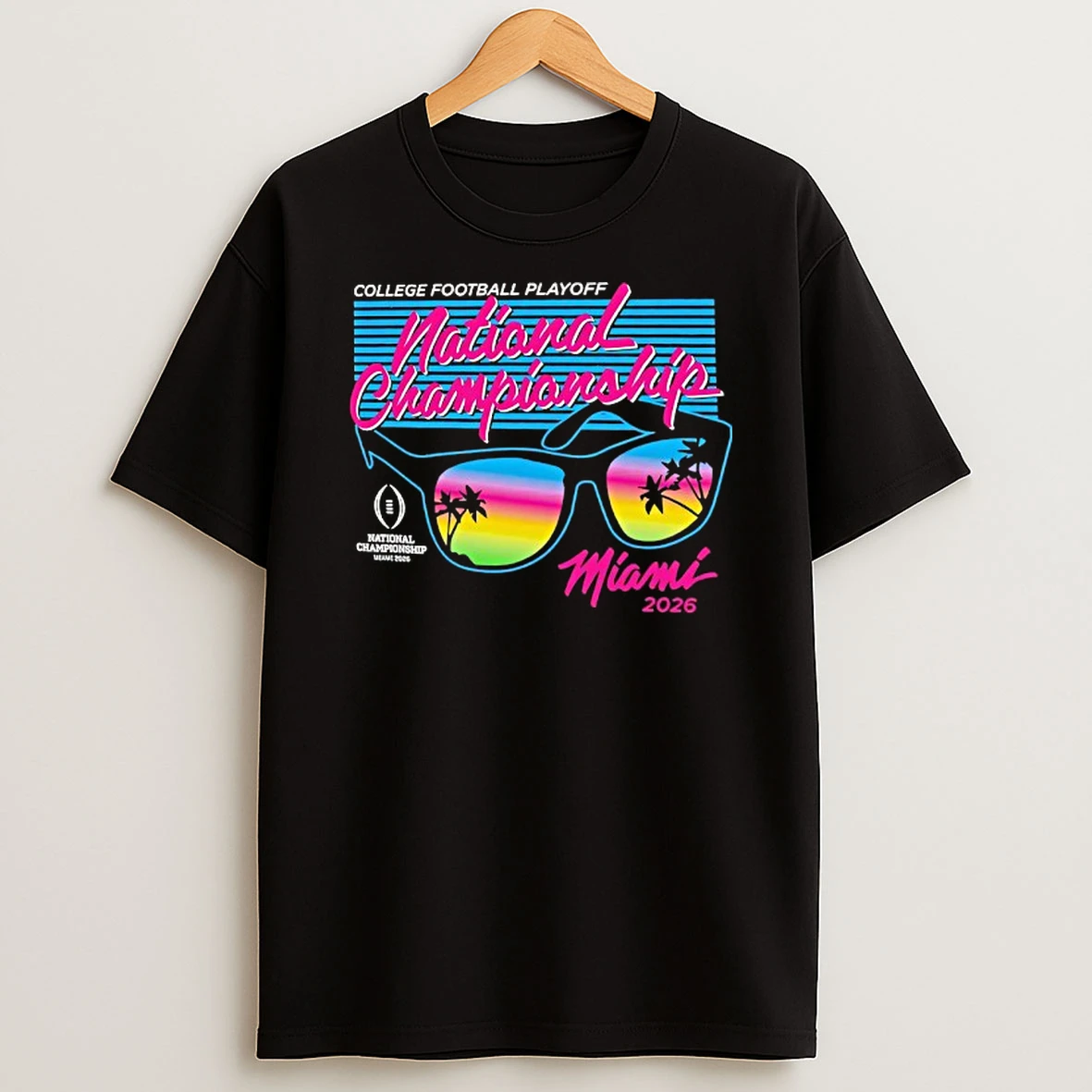 College Football Playoff National Championship Miami 2026 Glasses T Shirt