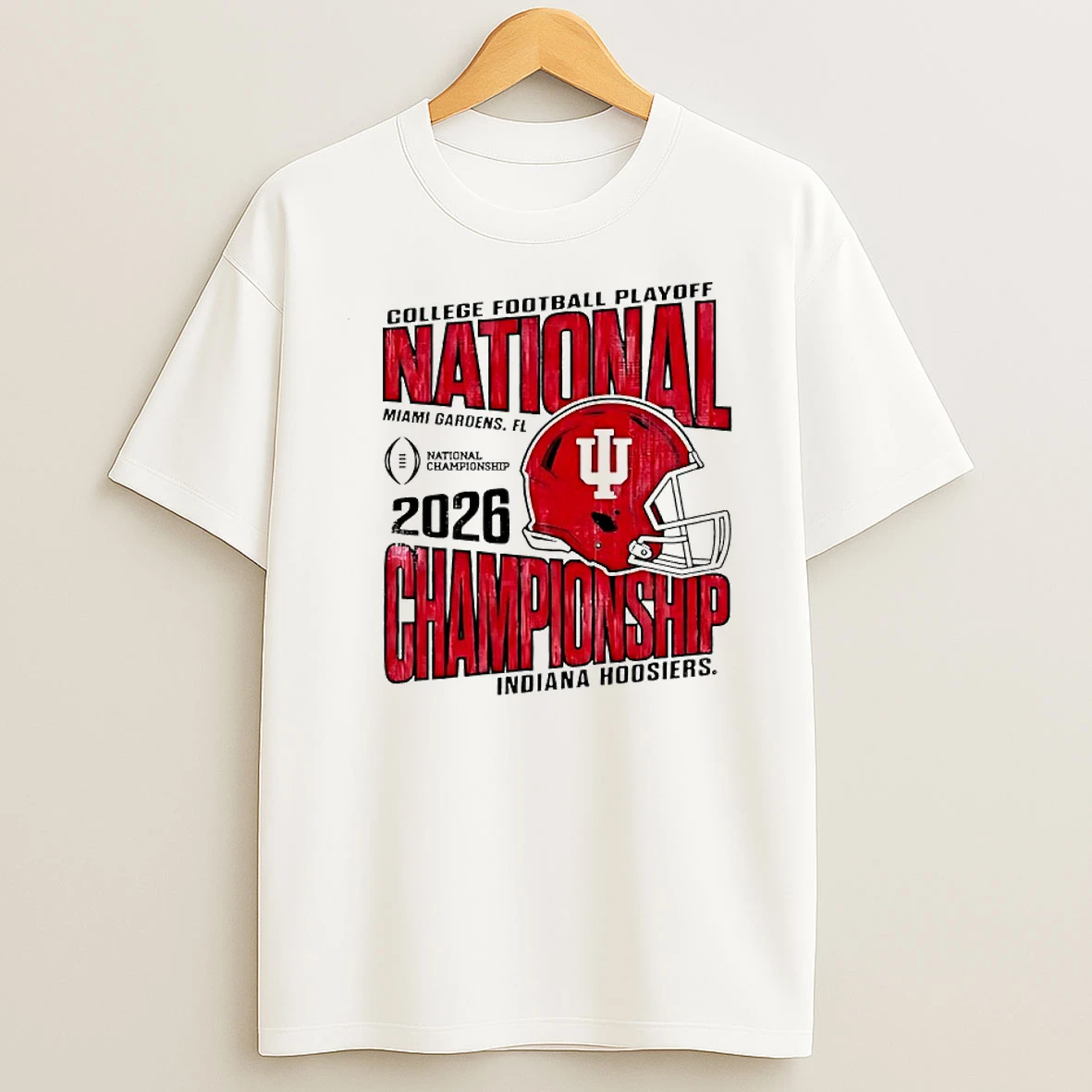 College Indiana Hoosiers Cfp National Championship Game Bound 2026 Helmet T Shirt