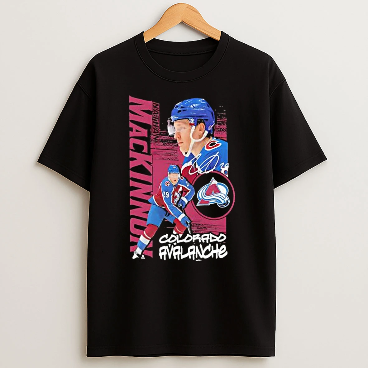 Colorado Avalanche Nathan Mackinnon Playmaker Signature T Shirt