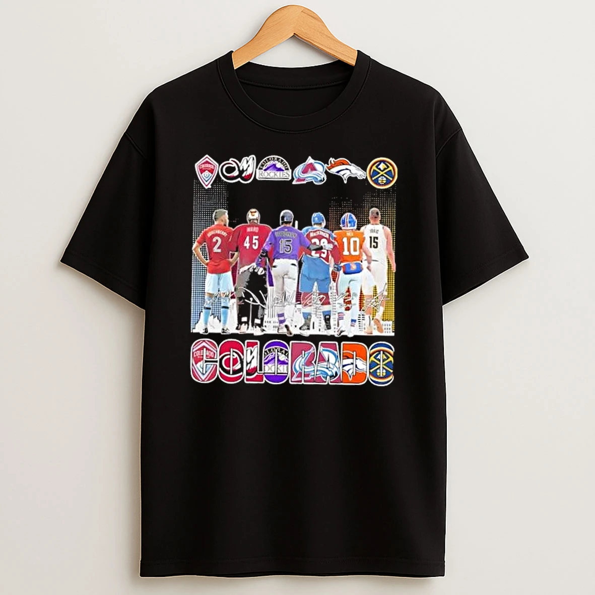 Colorado City Sports Legends Skyline Signatures T Shirt