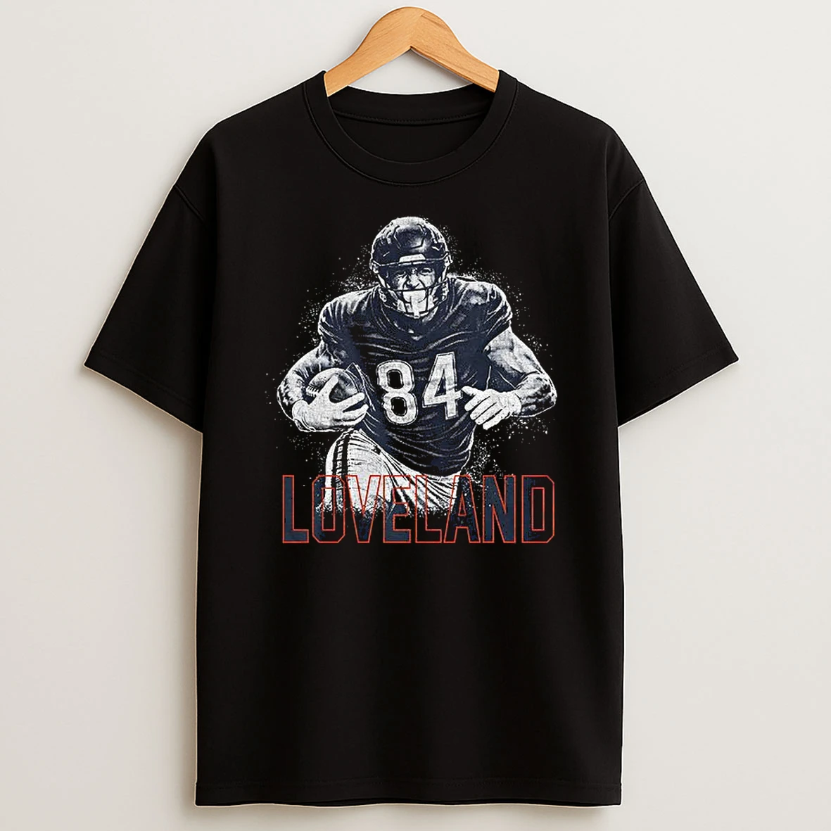 Colston Loveland Halftone Chicago Bears Football Nfl Vintage T Shirt