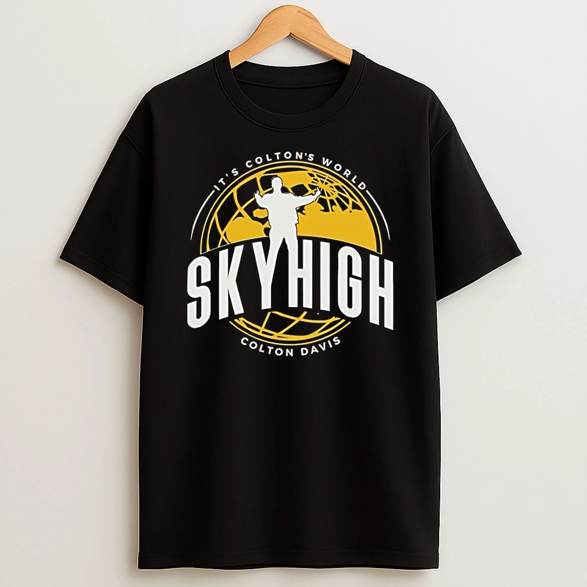 Colton Davis Skyhigh Its Coltons World Logo T Shirt
