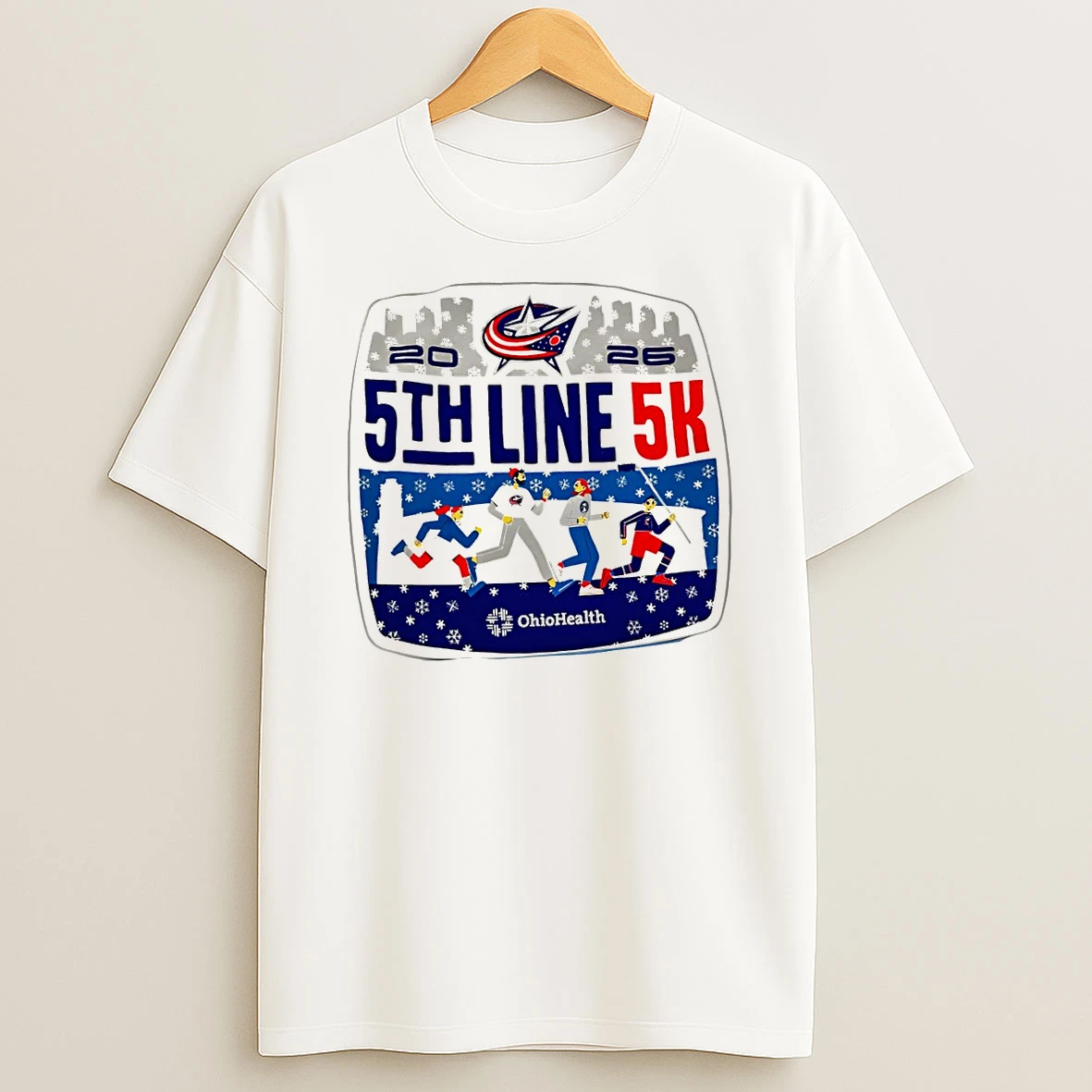 Columbus Blue Jackets 2026 5th Line 5k T Shirt