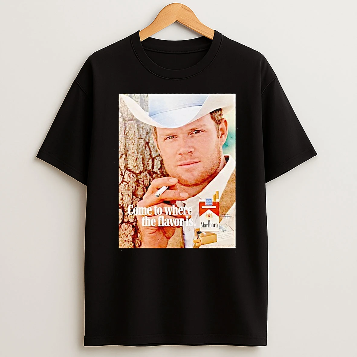 Come To Where The Flavor Is Marlboro Guy T Shirt
