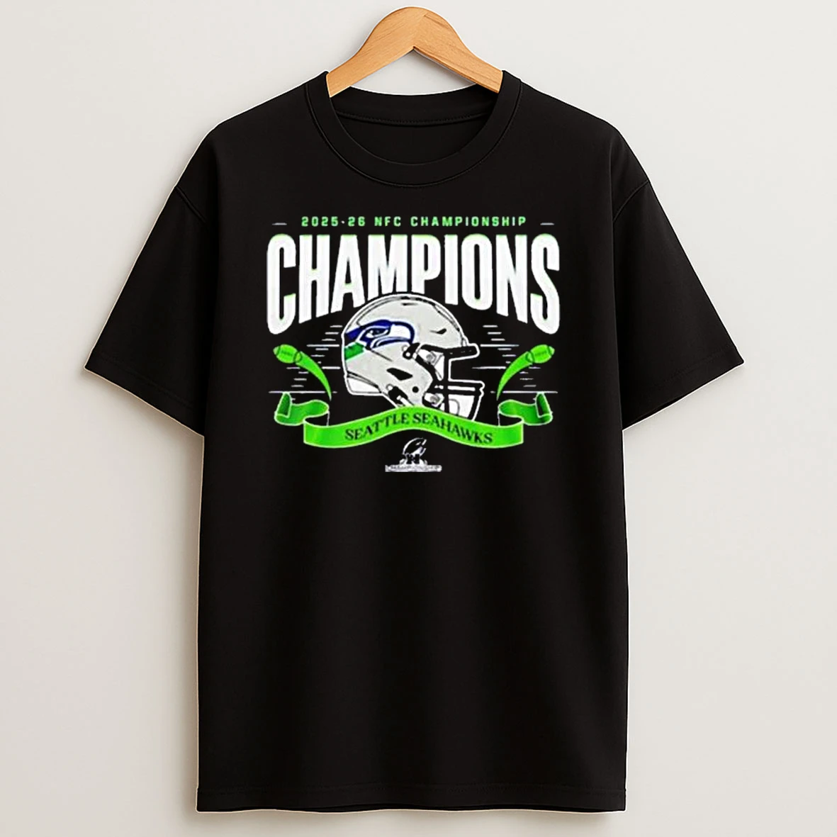 Congrats Seattle Seahawks Nfl 2025 National Football Conference Champions Helmet T Shirt