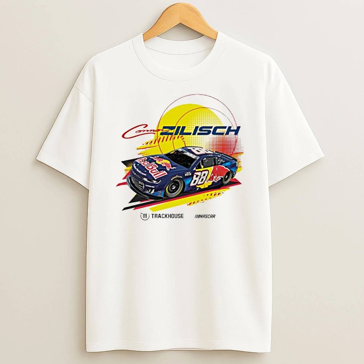 Connor Zilisch 88 Red Bull White T Shirt