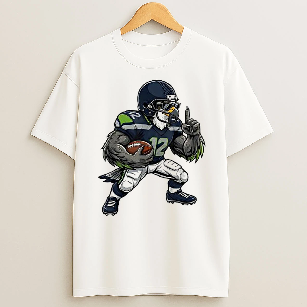 Cool Retro Vintage Seattle Graphic Bird T Shirt