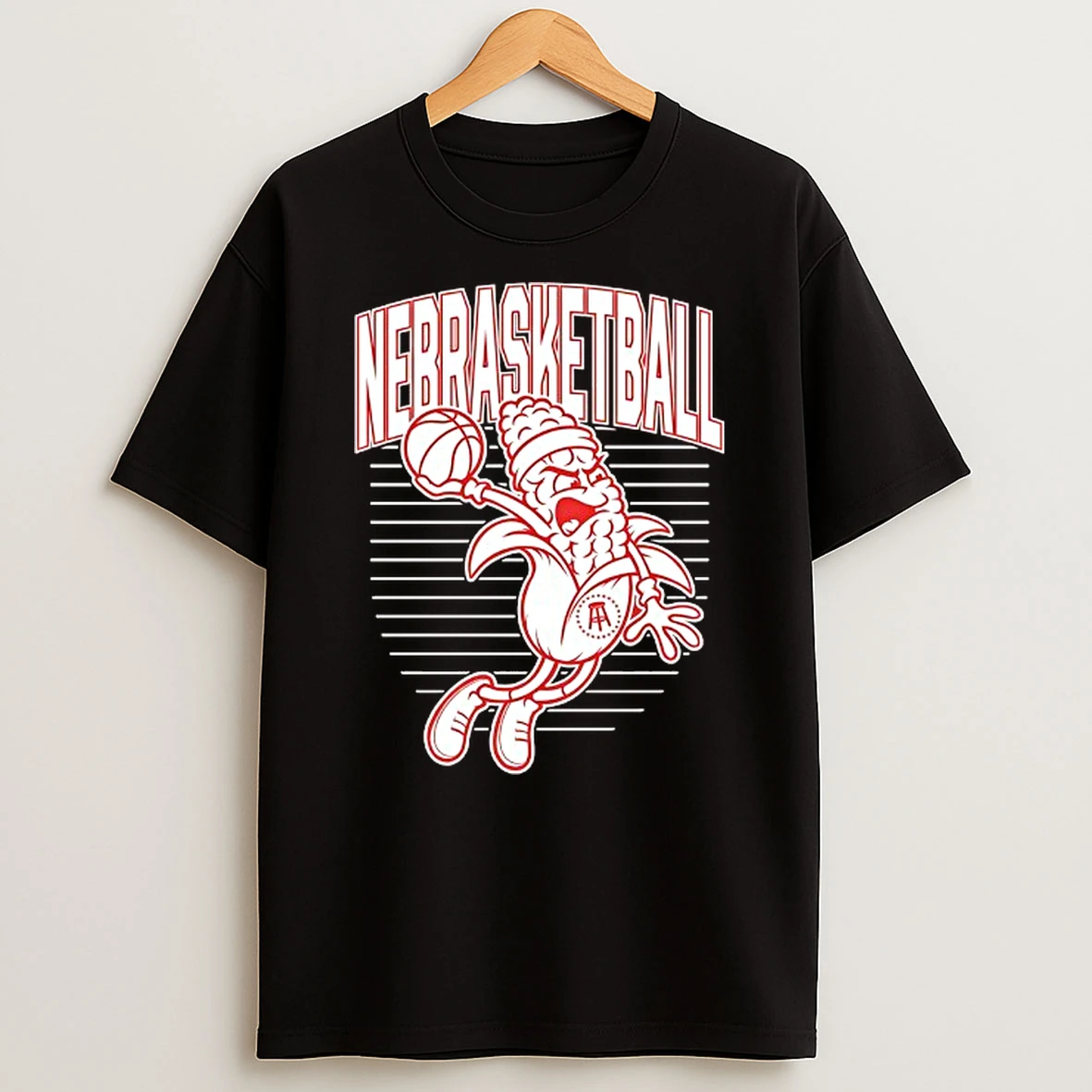 Corn Basketball Nerbraska Conhuskers T Shirt