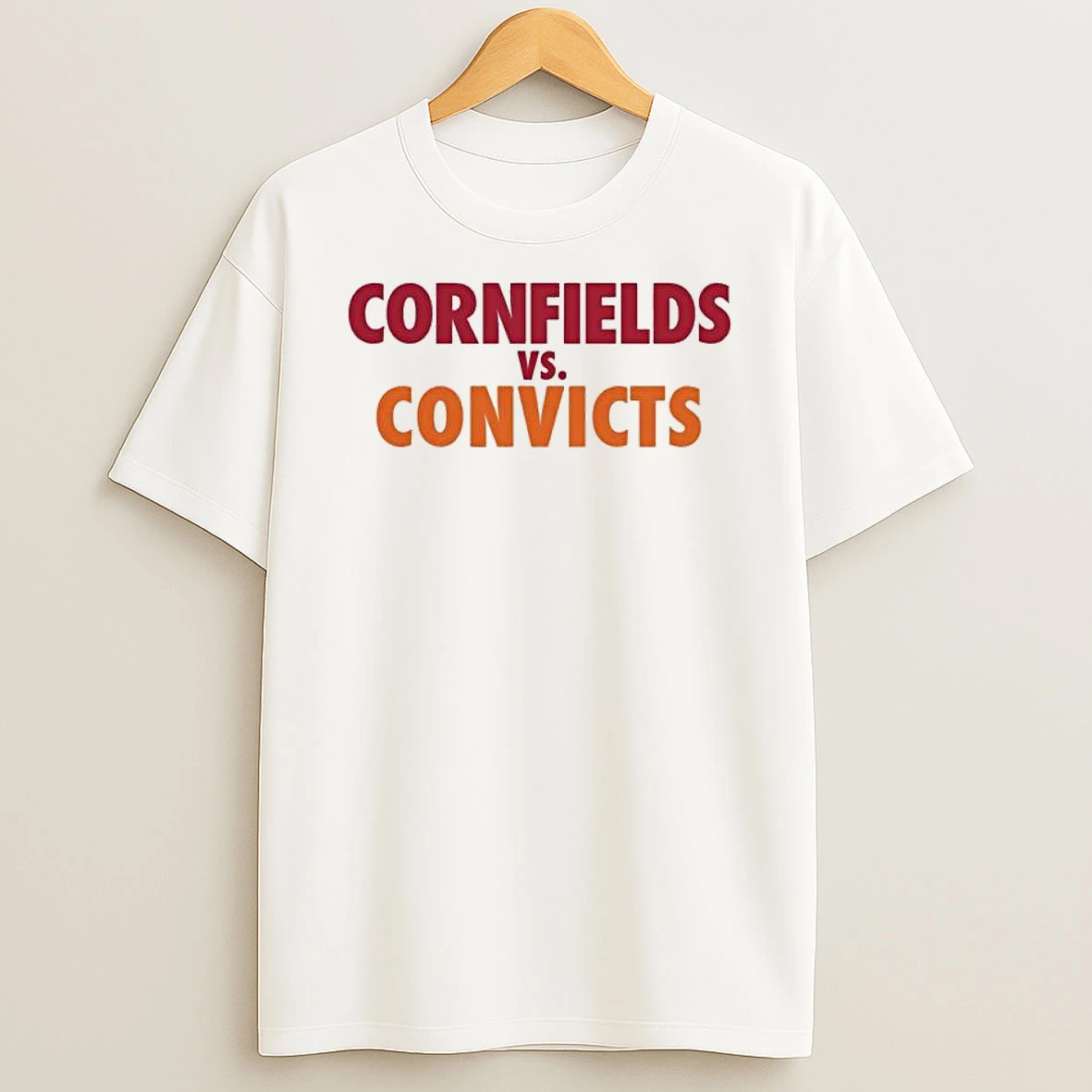 Cornfields Vs Convicts The Championship Parody T Shirt