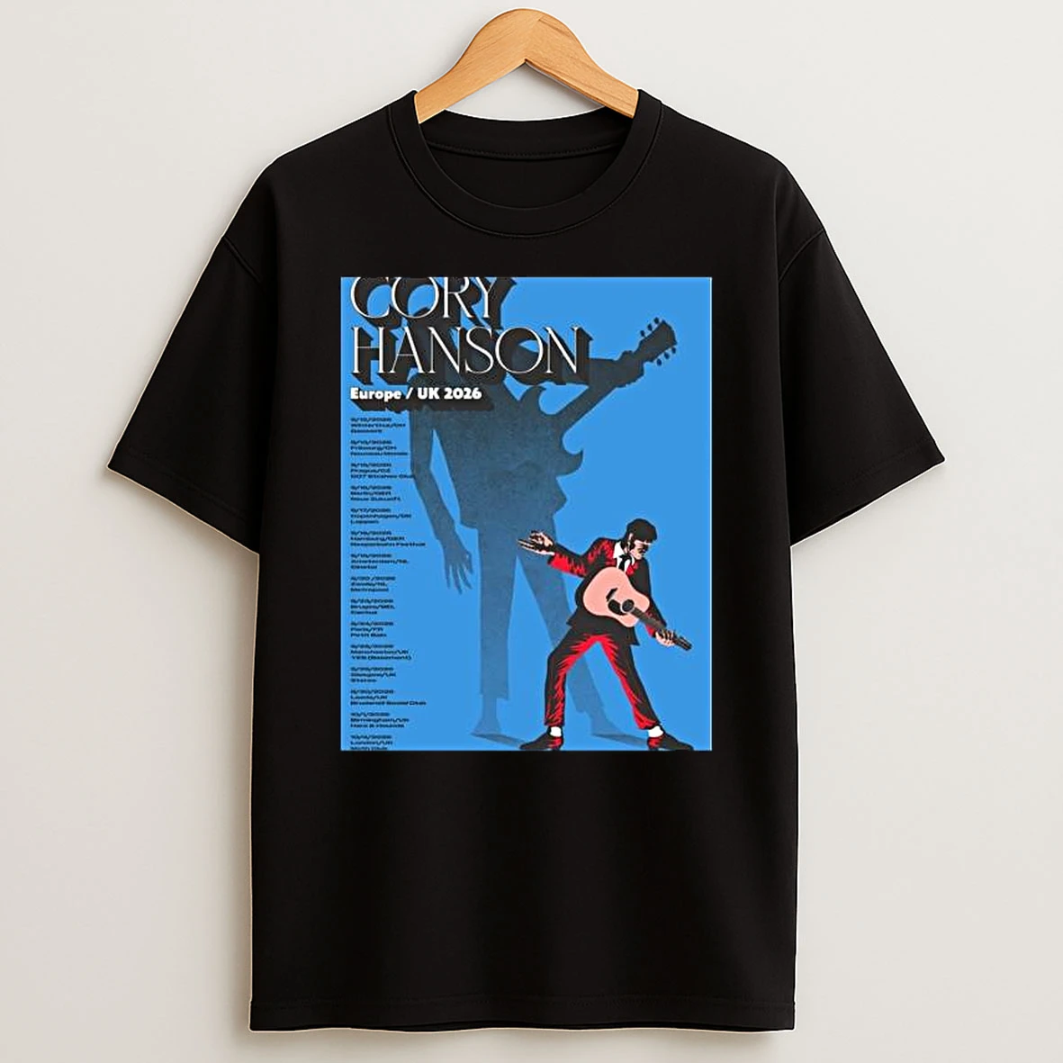 Cory Hanson Europe Uk 2026 T Shirt
