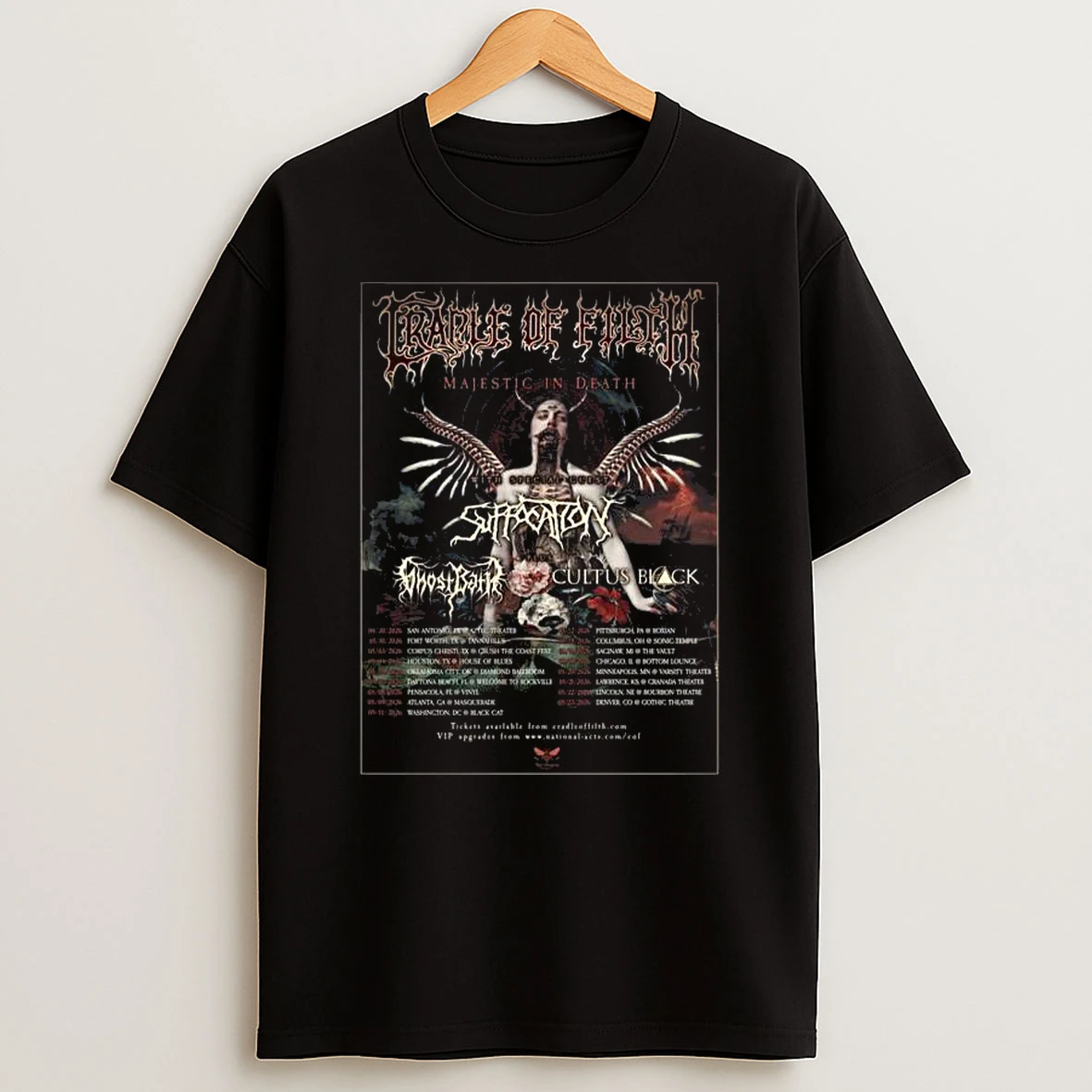 Cradle Of Filth May Shows 2026 T Shirt