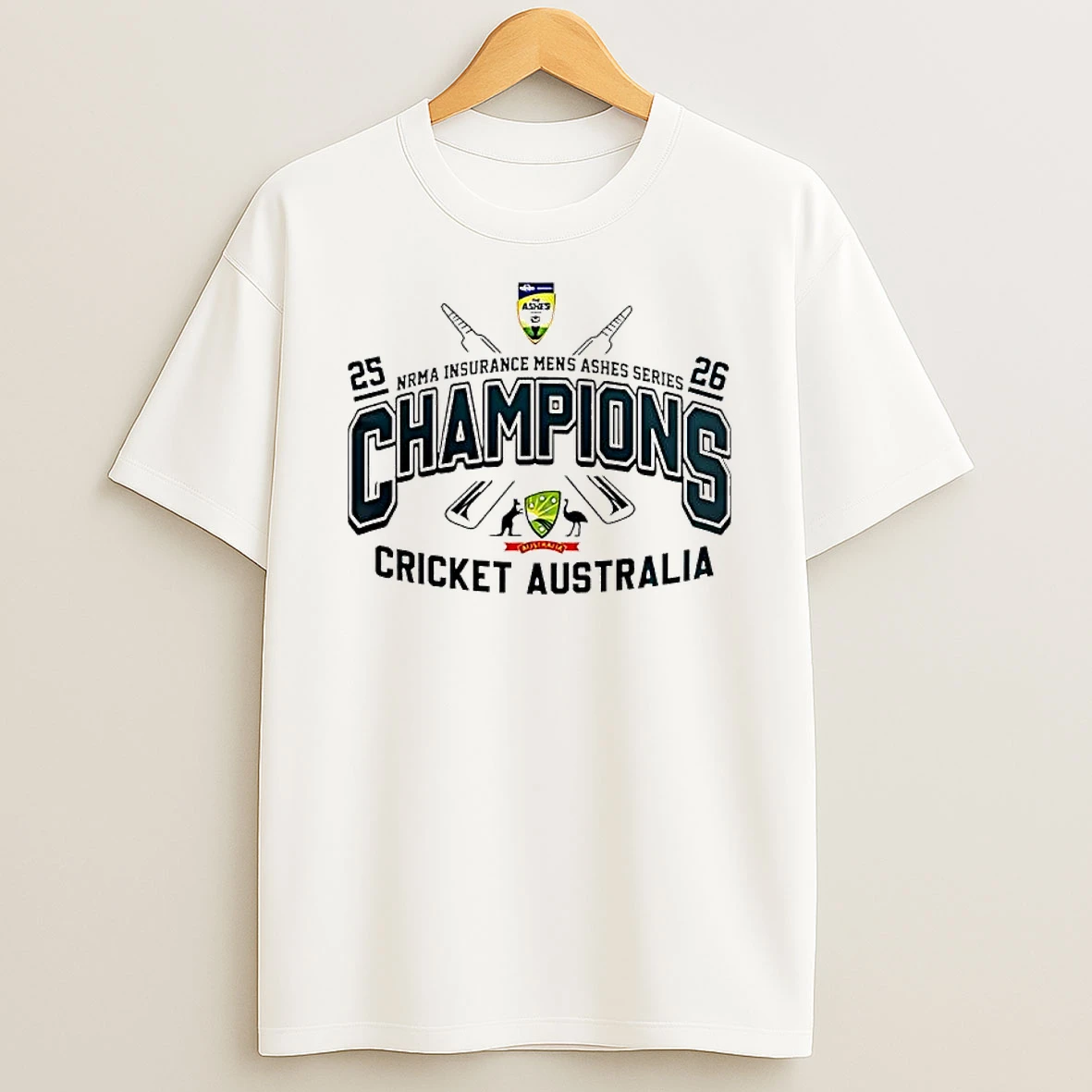 Cricket Australian Nrma Insurance Mens Ashes Series Champions T Shirt