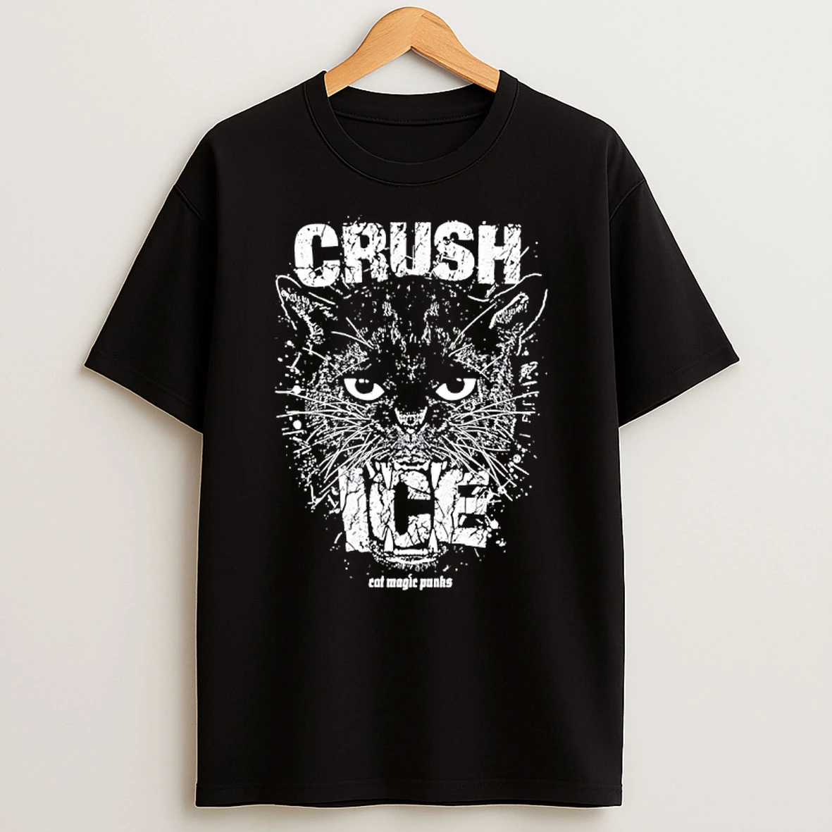 Crush Ice Flag Cat Magic Punks T Shirt