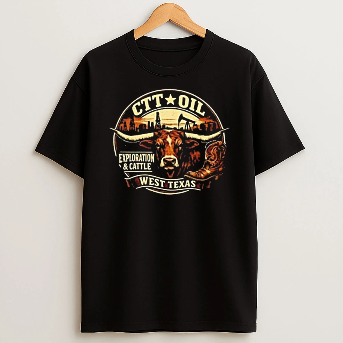 Ctt Oil Exploration And Cattle 2026 West Texas T Shirt