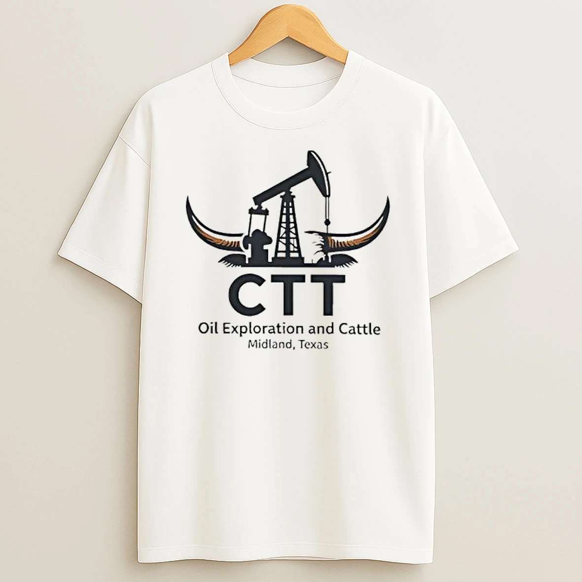 Ctt Oil Exploration And Cattle Midland Texas T Shirt