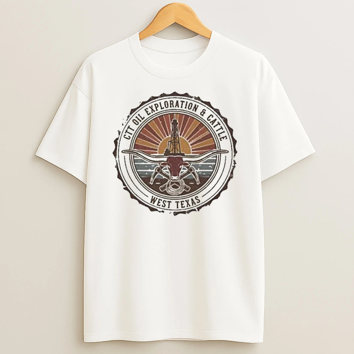 Ctt Oil Exploration Cattle West Texas Landman 2026 T Shirt