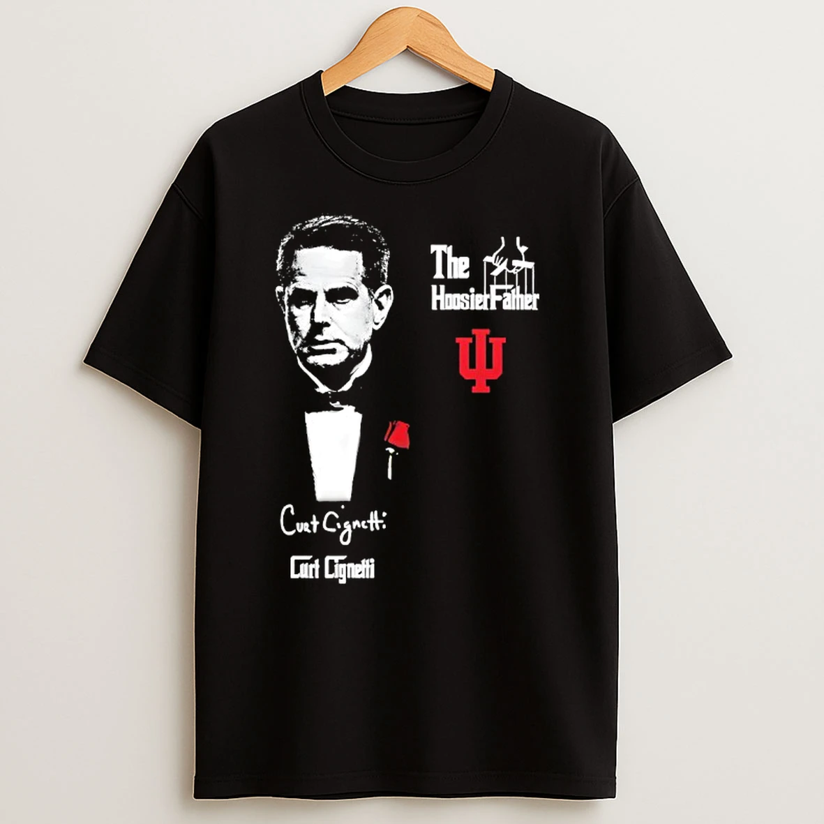 Curt Cignett The Indiana Hoosier Father Signature Portrait T Shirt