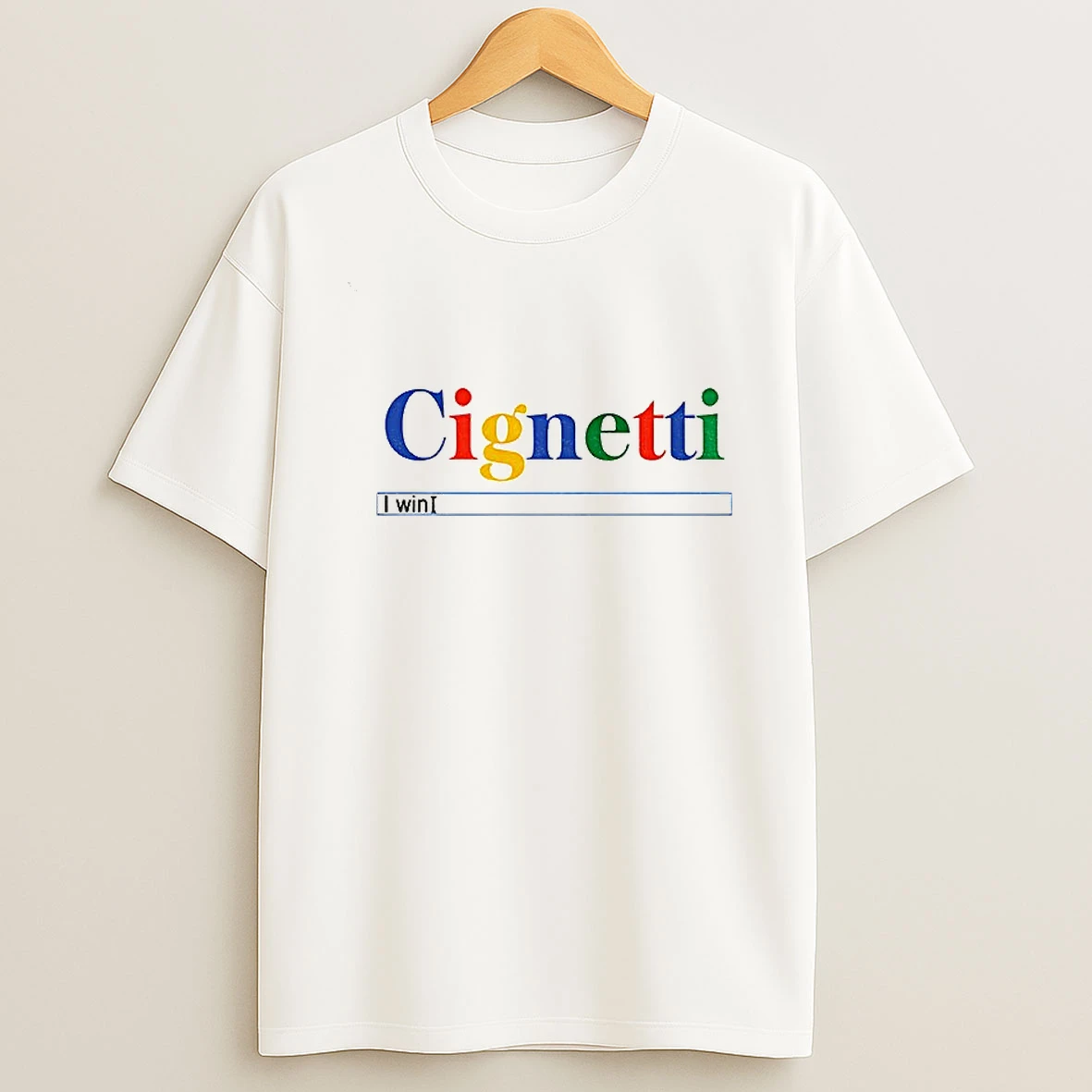 Curt Cignetti Football Google I Win Cignetti I Win Search Bar T Shirt