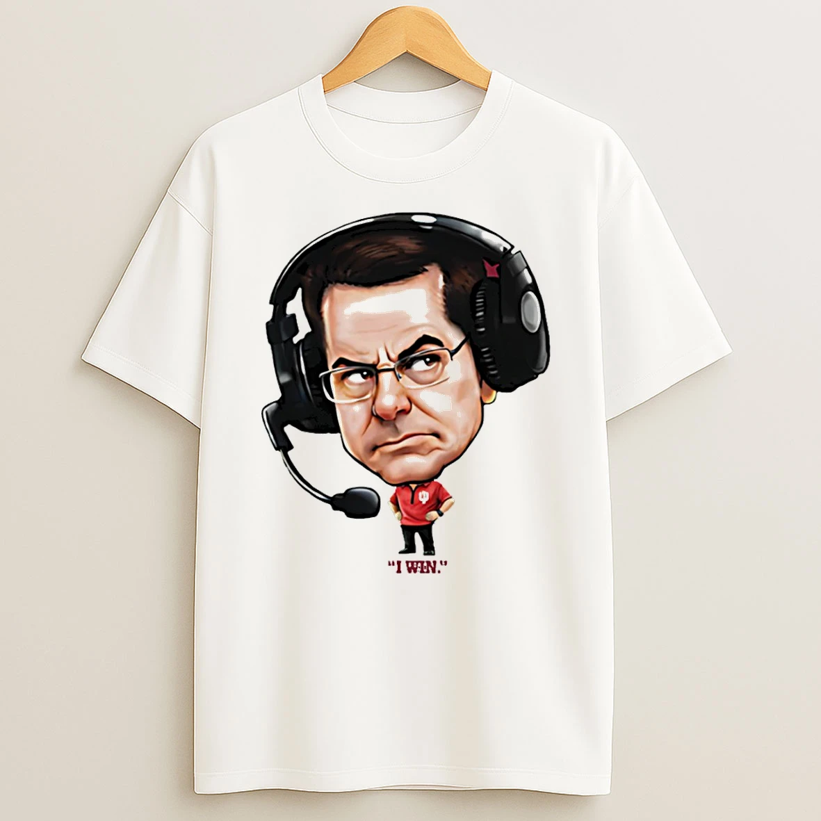 Curt Cignetti Indiana Hoosiers I Win Big Head Funny T Shirt