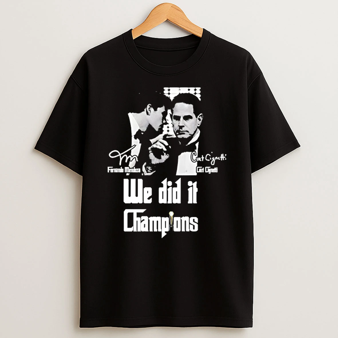 Curt Cignetti And Fernando Mendoza Indiana Hoosiers We Did It Champions Signature T Shirt