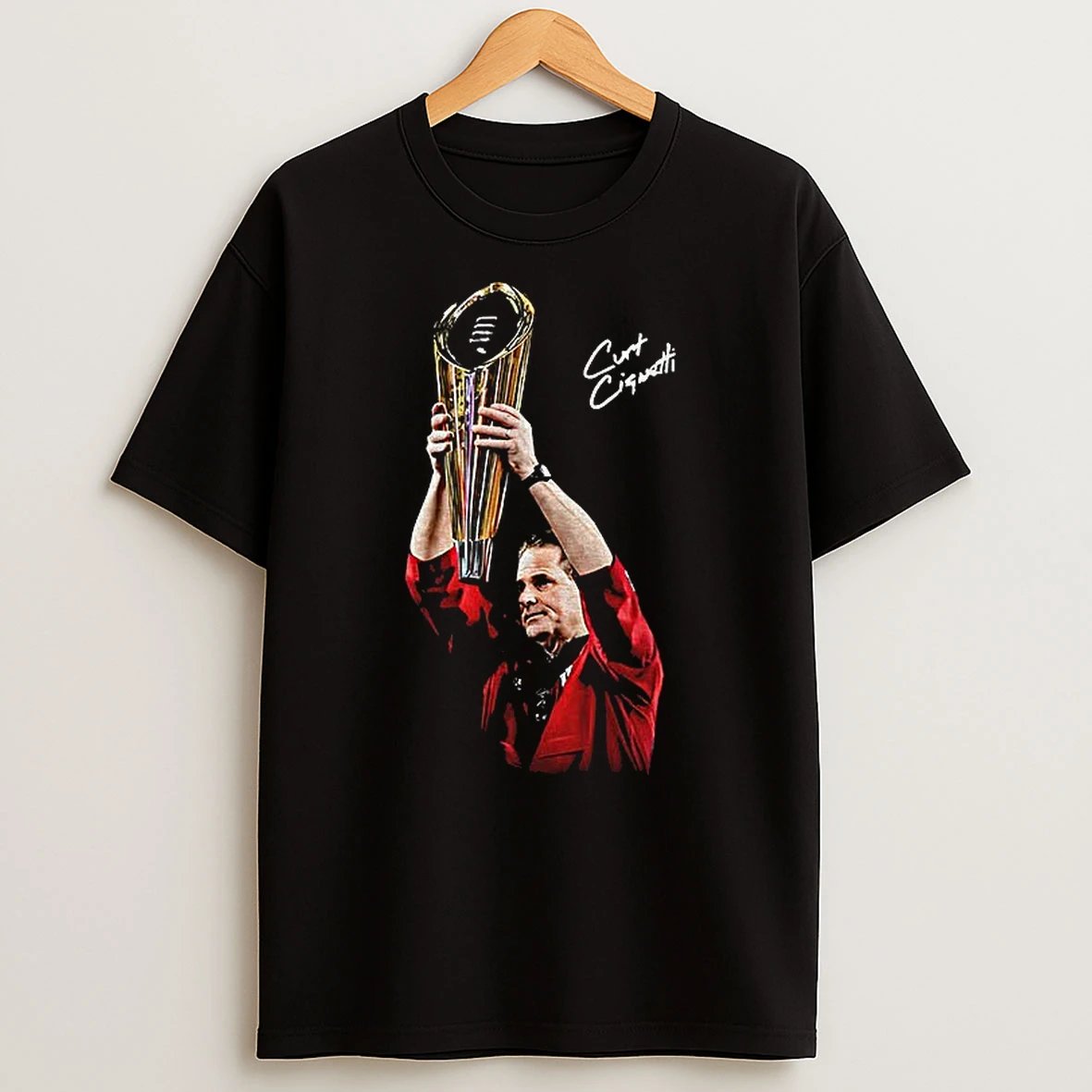 Curt Cignetti Holding Cup Google Me Indiana Hoosiers Football 2026 T Shirt