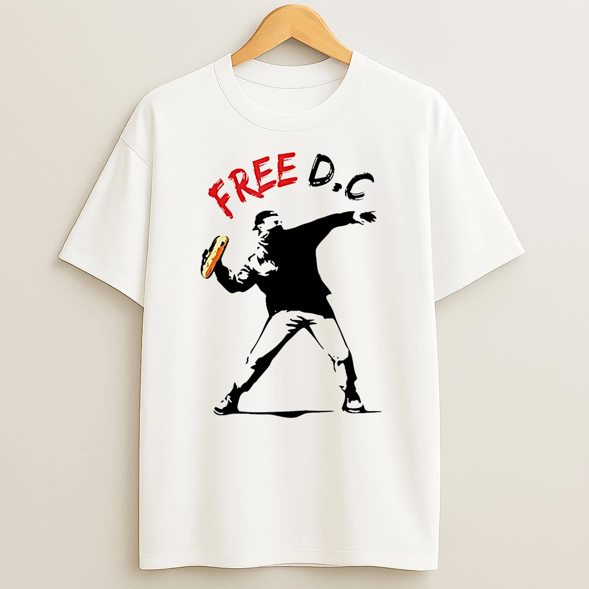 Dc Sandwich Thrower Banksy Inspired T Shirt