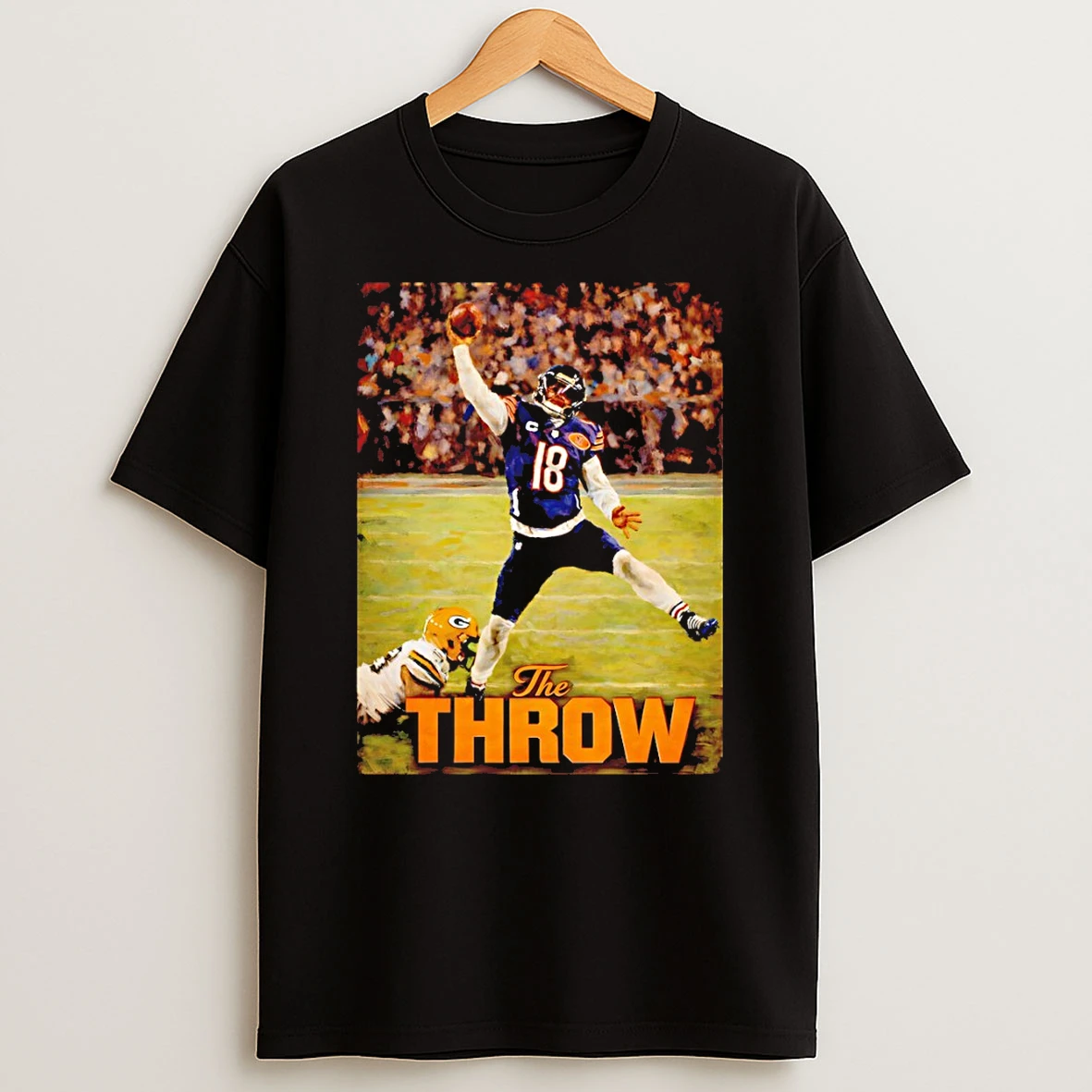 Da Bears Caleb Williams The Throw Bears Football T Shirt