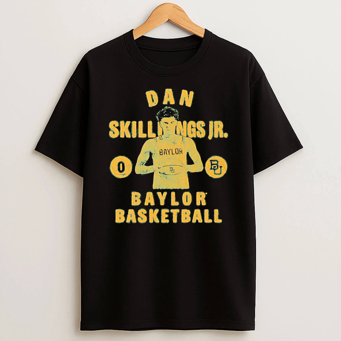 Daniel Skillings Jr Baylor Bears Illustrated T Shirt