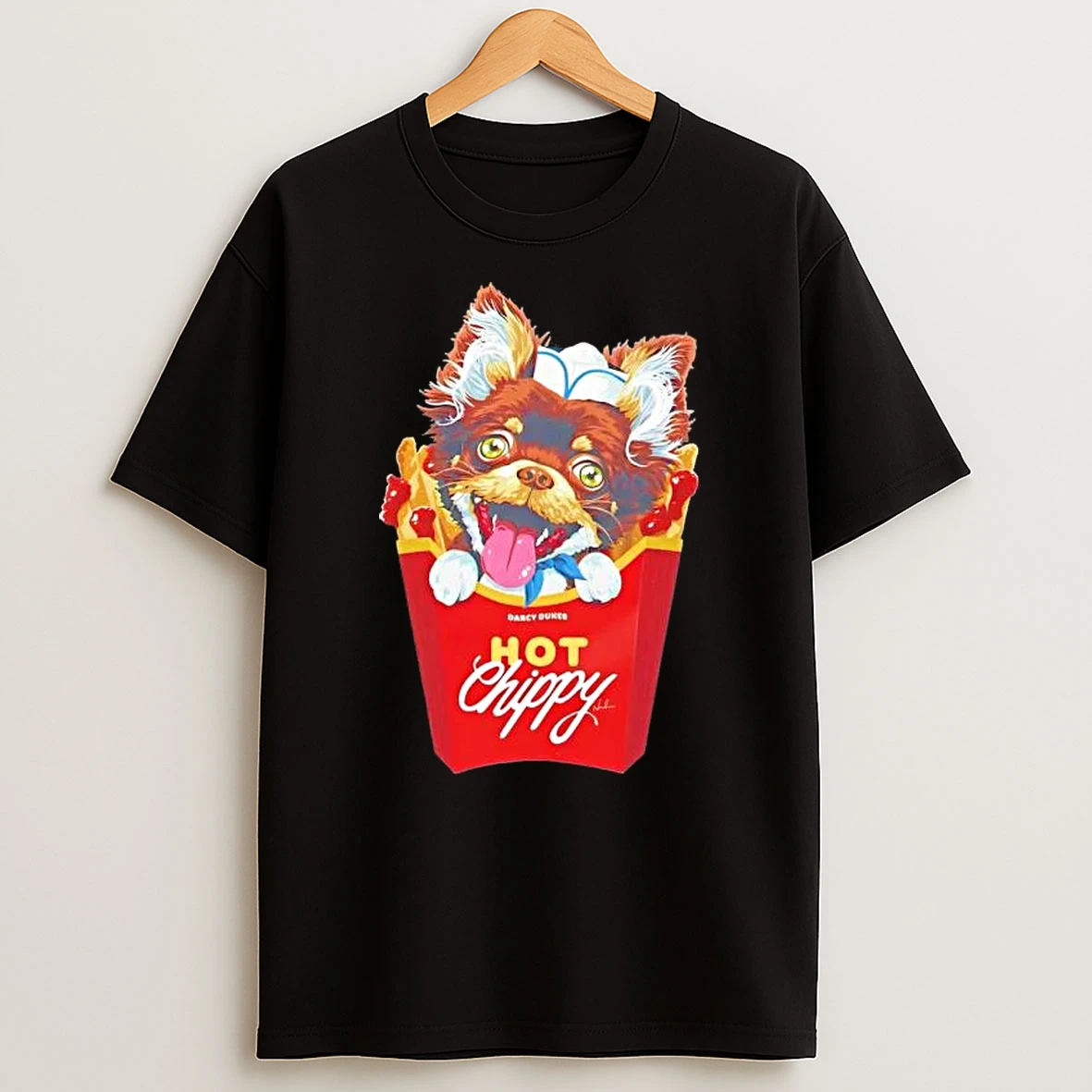 Darcy Dukes Hot Chippy T Shirt
