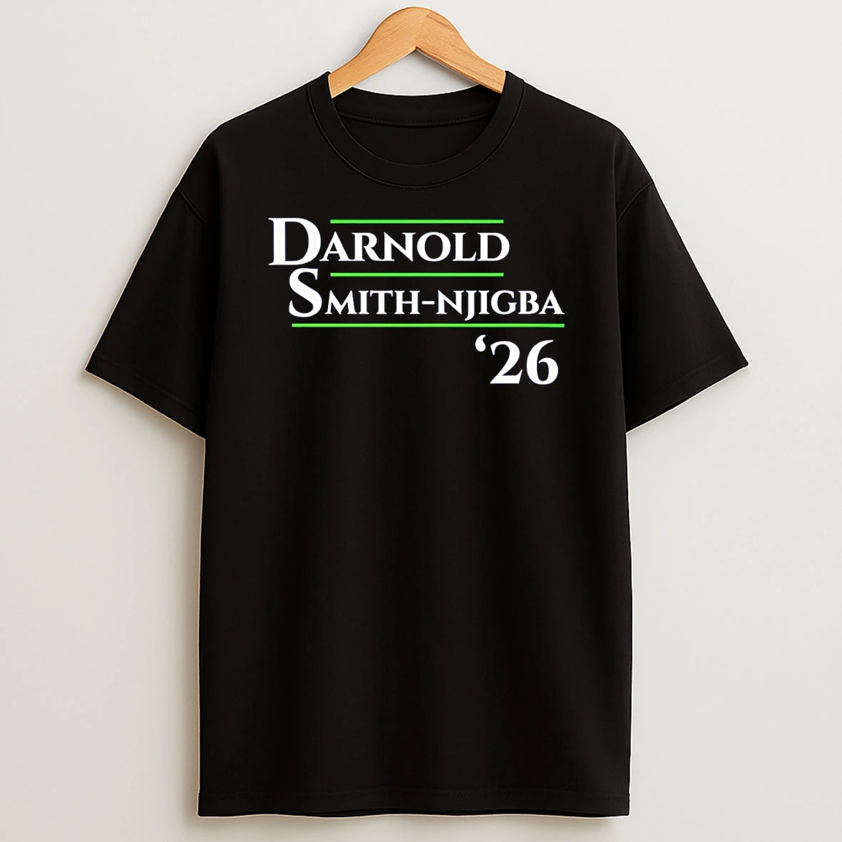Darnold Smith Nijgba 26 Parody Presidential Campaign Seattle Seahawks Football T Shirt