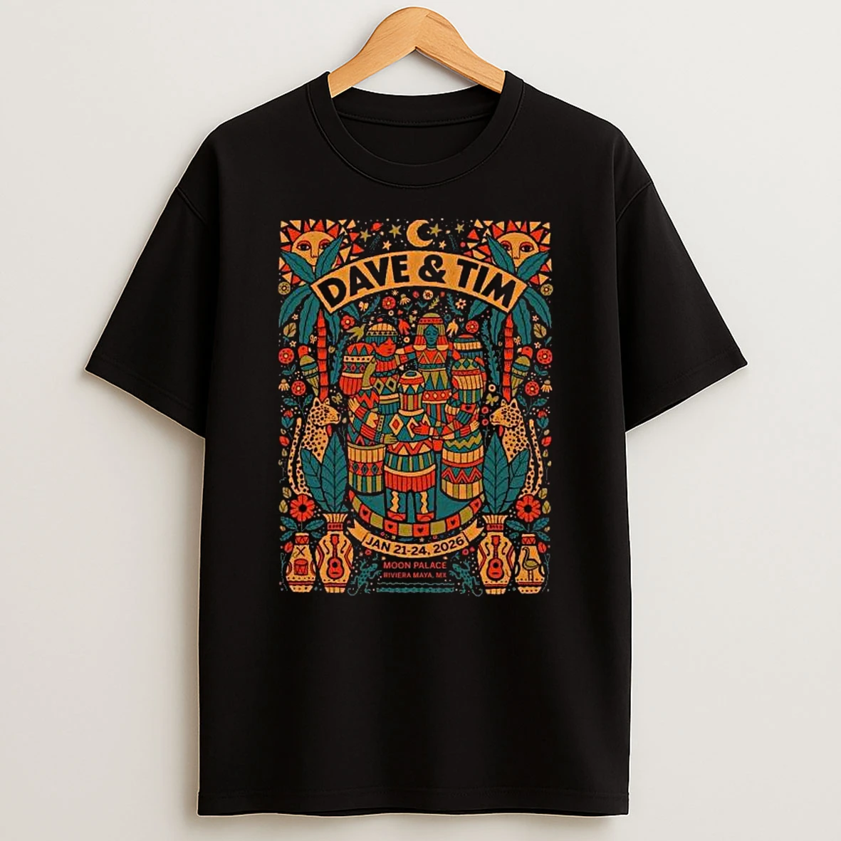 Dave Matthews Tim Reynolds Jan 21 24 2026 Riviera Maya T Shirt