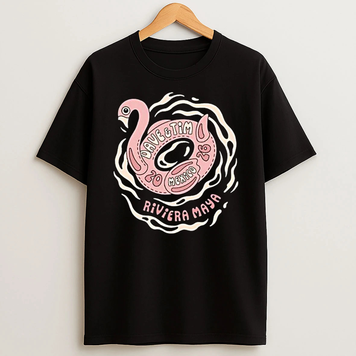 Dave Matthews Tim Reynolds Mexico Concerts 2026 Flamingo Float T Shirt