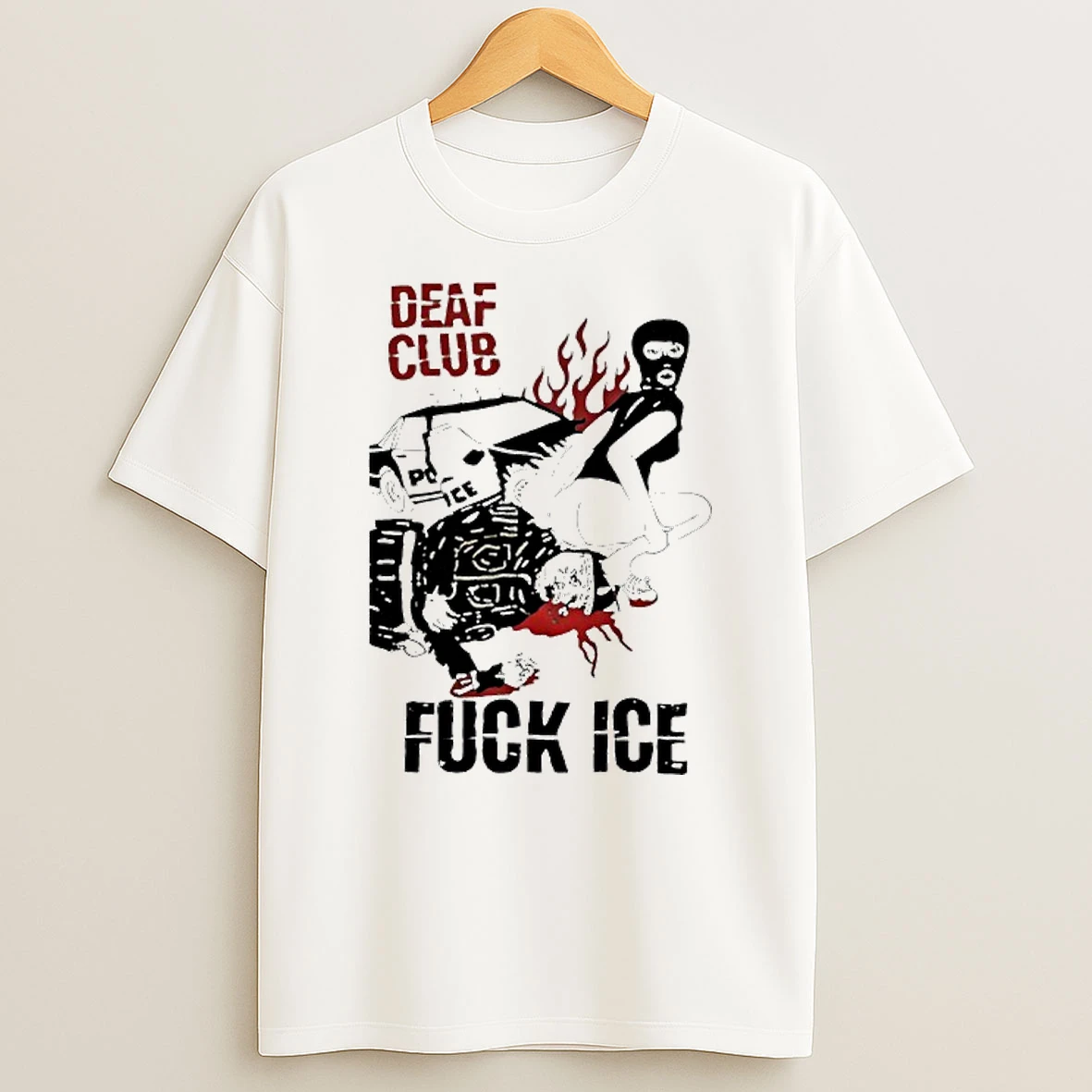 Deaf Club Fuck Ice Funny T Shirt