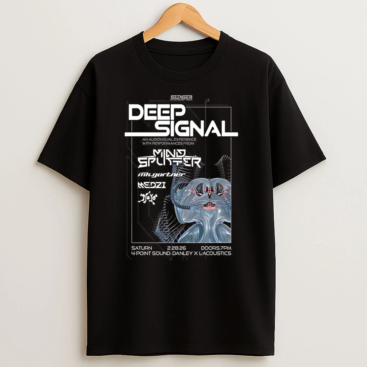 Deep Signal Saturn Birmingham February 28 2026 Concert T Shirt