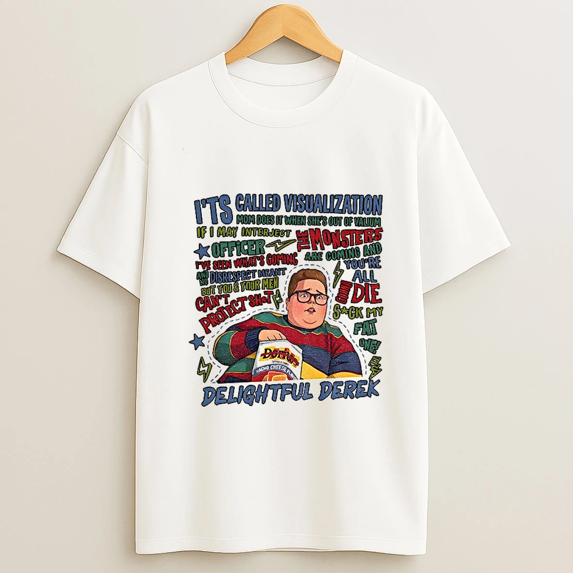 Delightful Derek Fat Boy Funny Quotes T Shirt