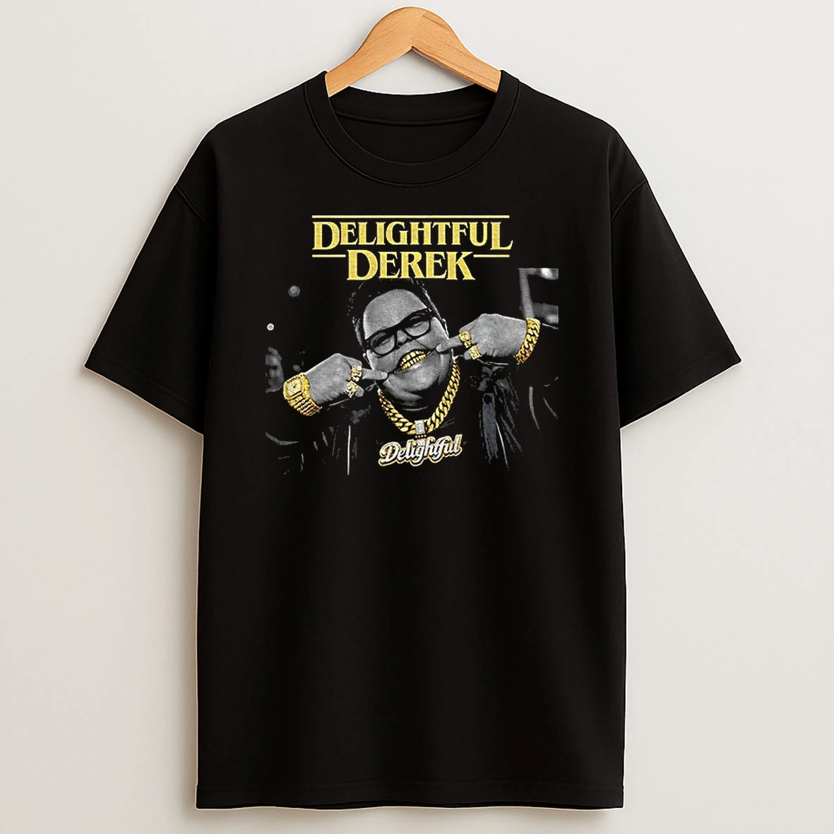 Delightful Derek Stranger Things Grillz Vintage T Shirt