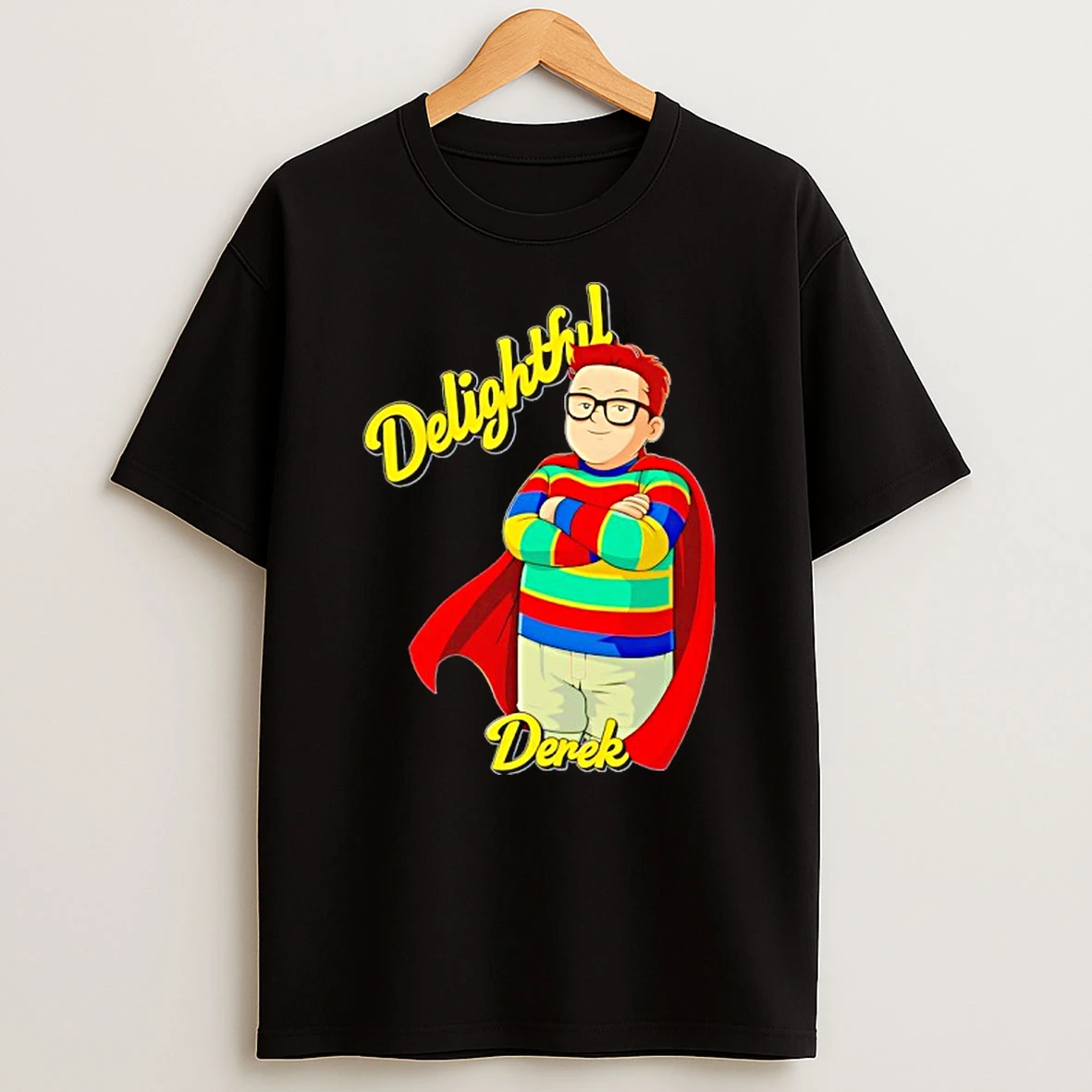 Delightful Derek Superhero Stranger Things T Shirt