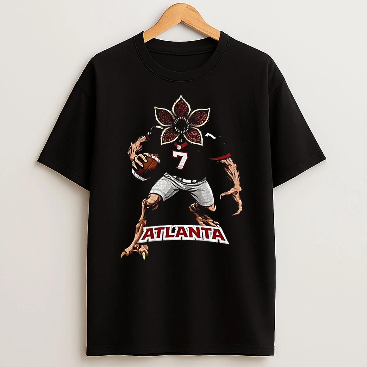 Demogorgon Nfl Atlanta Falcons Football X Stranger Things T Shirt